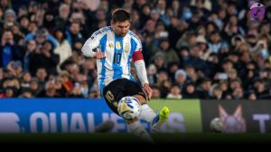 In the final home game, Messi makes an emotional brace