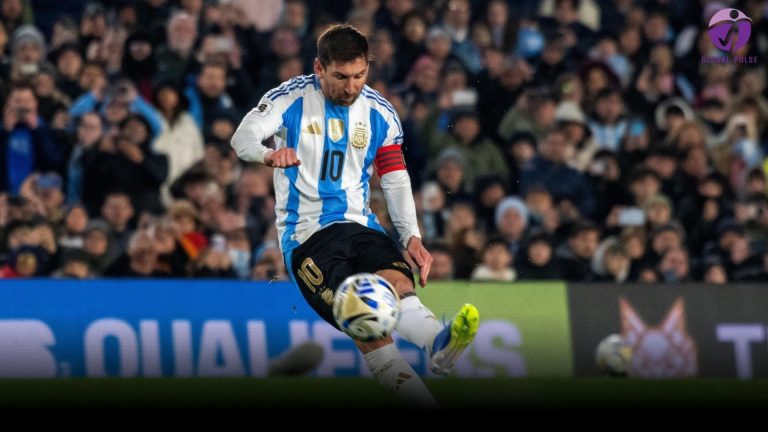 In the final home game, Messi makes an emotional brace